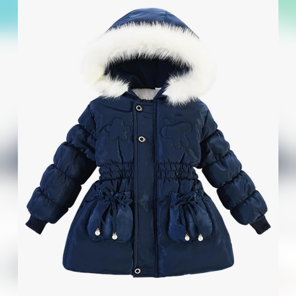Other - Toddler Girls Snowsuit Little Kids Hooded Solid Color Thick Winter Coat